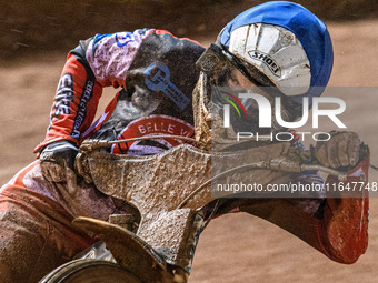 Belle Vue Colts' Chad Wirtzfeld participates in the WSRA National Development League match between Belle Vue Colts and Sheffield Tiger Cubs...