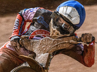 Belle Vue Colts' Chad Wirtzfeld participates in the WSRA National Development League match between Belle Vue Colts and Sheffield Tiger Cubs...