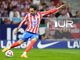 Jose Maria Gimenez centre-back of Atletico de Madrid and Uruguay during the LaLiga match between Atletico de Madrid and Real Madrid CF  at E...