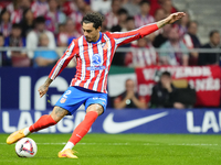 Jose Maria Gimenez centre-back of Atletico de Madrid and Uruguay during the LaLiga match between Atletico de Madrid and Real Madrid CF  at E...