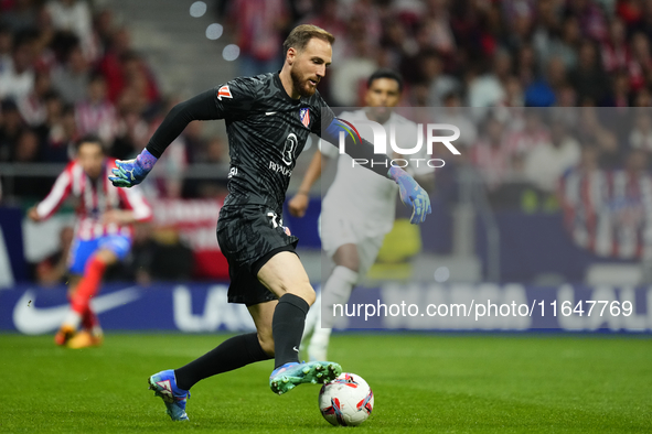 Jan Oblak goalkeeper of Atletico de Madrid and Slovenia during the LaLiga match between Atletico de Madrid and Real Madrid CF  at Estadio Ci...