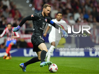 Jan Oblak goalkeeper of Atletico de Madrid and Slovenia during the LaLiga match between Atletico de Madrid and Real Madrid CF  at Estadio Ci...