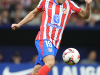 Julian Alvarez centre-forward of Atletico de Madrid and Argentina during the LaLiga match between Atletico de Madrid and Real Madrid CF  at...