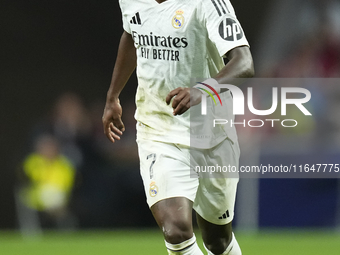 Vinicius Junior left winger of Real Madrid and Brazil during the LaLiga match between Atletico de Madrid and Real Madrid CF  at Estadio Civi...