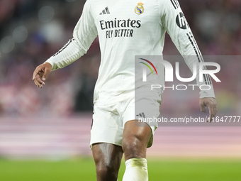 Jude Bellingham central midfield of Real Madrid and England during the LaLiga match between Atletico de Madrid and Real Madrid CF  at Estadi...