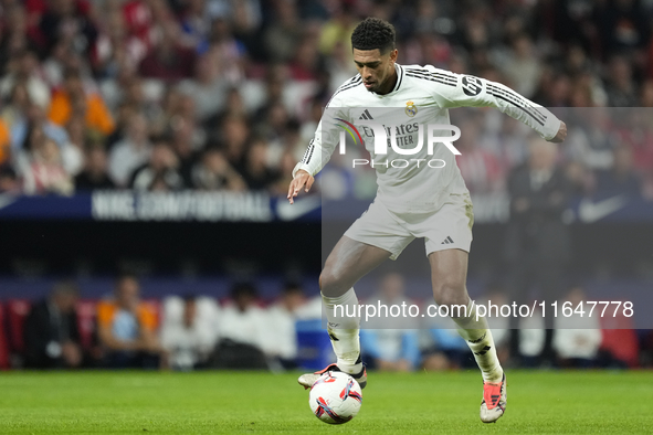 Vinicius Junior left winger of Real Madrid and Brazil during the LaLiga match between Atletico de Madrid and Real Madrid CF  at Estadio Civi...