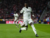 Vinicius Junior left winger of Real Madrid and Brazil during the LaLiga match between Atletico de Madrid and Real Madrid CF  at Estadio Civi...