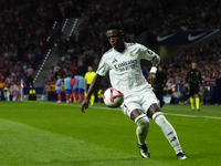 Vinicius Junior left winger of Real Madrid and Brazil during the LaLiga match between Atletico de Madrid and Real Madrid CF  at Estadio Civi...