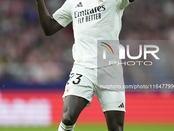 Ferland Mendy left-back of Real Madrid and France during the LaLiga match between Atletico de Madrid and Real Madrid CF  at Estadio Civitas...