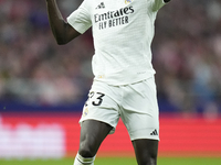 Ferland Mendy left-back of Real Madrid and France during the LaLiga match between Atletico de Madrid and Real Madrid CF  at Estadio Civitas...