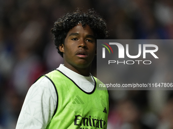 Endrick centre-forward of Real Madrid and Brazil during the LaLiga match between Atletico de Madrid and Real Madrid CF  at Estadio Civitas M...