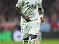 Vinicius Junior left winger of Real Madrid and Brazil during the LaLiga match between Atletico de Madrid and Real Madrid CF  at Estadio Civi...