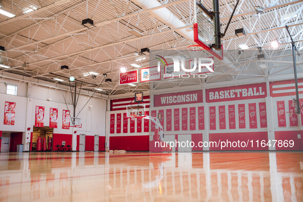 The Wisconsin Badgers Basketball local media day takes place at the Nicholas Johnson Pavilion in Madison, WI, on October 7, 2024. 