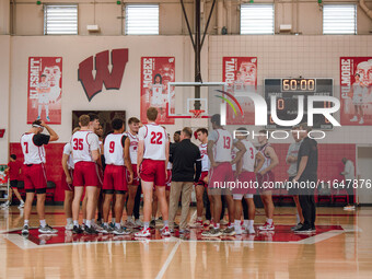 The Wisconsin Badgers Basketball local media day takes place at the Nicholas Johnson Pavilion in Madison, WI, on October 7, 2024. (