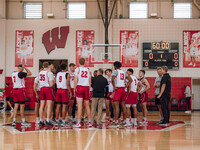 The Wisconsin Badgers Basketball local media day takes place at the Nicholas Johnson Pavilion in Madison, WI, on October 7, 2024. (