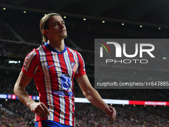 Conor Gallagher central midfield of Atletico de Madrid and England during the LaLiga match between Atletico de Madrid and Real Madrid CF  at...