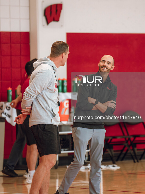 The Wisconsin Badgers Basketball local media day takes place at Nicholas Johnson Pavilion in Madison, WI, on October 7, 2024. 