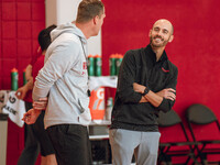 The Wisconsin Badgers Basketball local media day takes place at Nicholas Johnson Pavilion in Madison, WI, on October 7, 2024. (