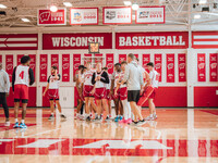 The Wisconsin Badgers Basketball local media day takes place at Nicholas Johnson Pavilion in Madison, WI, on October 7, 2024. (