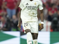 Antonio Rudiger centre-back of Real Madrid and Germany during the LaLiga match between Atletico de Madrid and Real Madrid CF  at Estadio Civ...