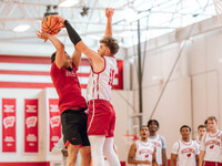 The Wisconsin Badgers Basketball local media day takes place at Nicholas Johnson Pavilion in Madison, WI, on October 7, 2024. (