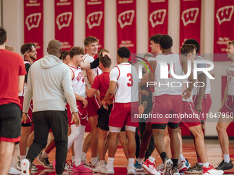 The Wisconsin Badgers Basketball local media day takes place at Nicholas Johnson Pavilion in Madison, WI, on October 7, 2024. (