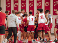 The Wisconsin Badgers Basketball local media day takes place at Nicholas Johnson Pavilion in Madison, WI, on October 7, 2024. (