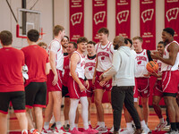 The Wisconsin Badgers Basketball local media day takes place at Nicholas Johnson Pavilion in Madison, WI, on October 7, 2024. (