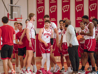 The Wisconsin Badgers Basketball local media day takes place at Nicholas Johnson Pavilion in Madison, WI, on October 7, 2024. (