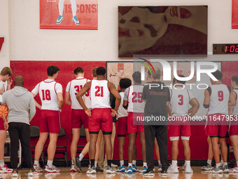 The Wisconsin Badgers Basketball local media day takes place at Nicholas Johnson Pavilion in Madison, WI, on October 7, 2024. (