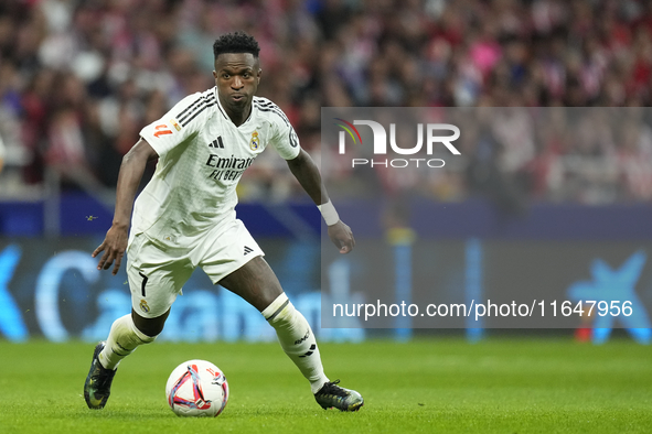 Vinicius Junior left winger of Real Madrid and Brazil during the LaLiga match between Atletico de Madrid and Real Madrid CF  at Estadio Civi...