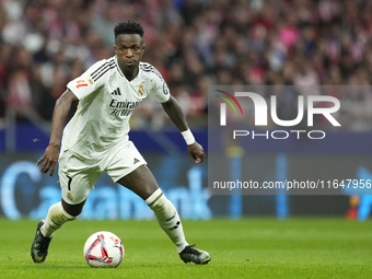 Vinicius Junior left winger of Real Madrid and Brazil during the LaLiga match between Atletico de Madrid and Real Madrid CF  at Estadio Civi...