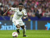 Vinicius Junior left winger of Real Madrid and Brazil during the LaLiga match between Atletico de Madrid and Real Madrid CF  at Estadio Civi...