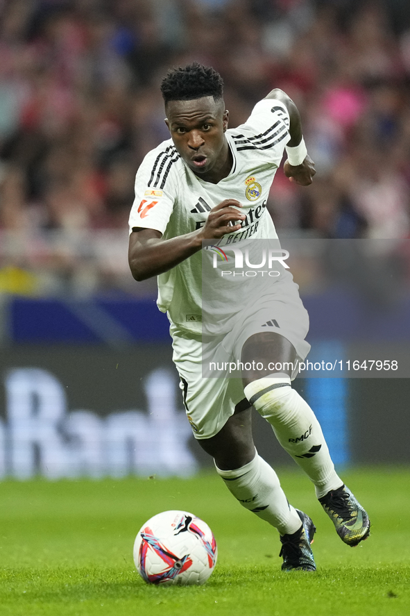 Vinicius Junior left winger of Real Madrid and Brazil during the LaLiga match between Atletico de Madrid and Real Madrid CF  at Estadio Civi...