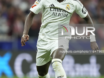 Vinicius Junior left winger of Real Madrid and Brazil during the LaLiga match between Atletico de Madrid and Real Madrid CF  at Estadio Civi...