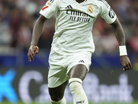 Vinicius Junior left winger of Real Madrid and Brazil during the LaLiga match between Atletico de Madrid and Real Madrid CF  at Estadio Civi...