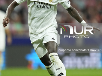 Vinicius Junior left winger of Real Madrid and Brazil during the LaLiga match between Atletico de Madrid and Real Madrid CF  at Estadio Civi...