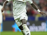 Vinicius Junior left winger of Real Madrid and Brazil during the LaLiga match between Atletico de Madrid and Real Madrid CF  at Estadio Civi...