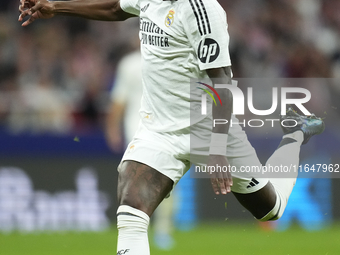 Vinicius Junior left winger of Real Madrid and Brazil during the LaLiga match between Atletico de Madrid and Real Madrid CF  at Estadio Civi...