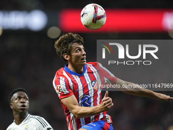 Robin Le Normand centre-back of Atletico de Madrid and Spainduring the LaLiga match between Atletico de Madrid and Real Madrid CF  at Estadi...