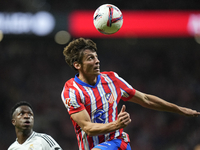 Robin Le Normand centre-back of Atletico de Madrid and Spainduring the LaLiga match between Atletico de Madrid and Real Madrid CF  at Estadi...