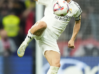 Luka Modric central midfield of Real Madrid and Croatia during the LaLiga match between Atletico de Madrid and Real Madrid CF  at Estadio Ci...