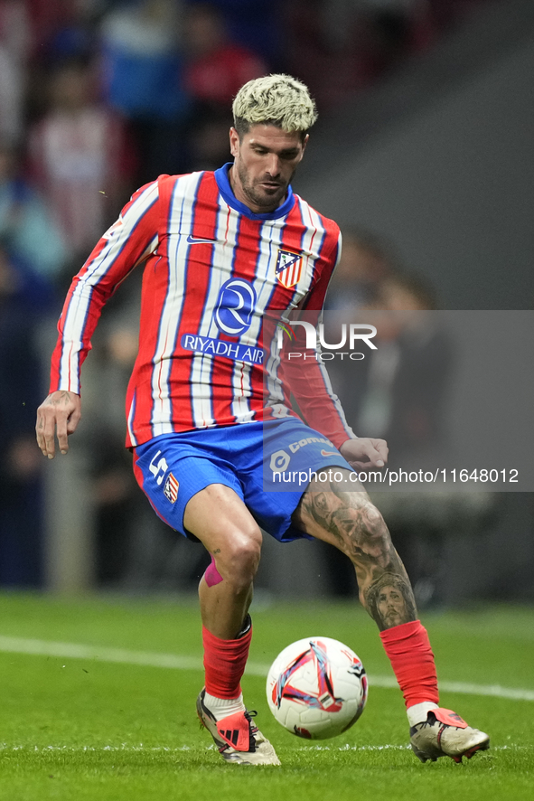 Rodrigo de Paul central midfield of Atletico de Madrid and Argentina during the LaLiga match between Atletico de Madrid and Real Madrid CF...