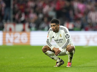 Jude Bellingham central midfield of Real Madrid and England after Atletico goal during the LaLiga match between Atletico de Madrid and Real...