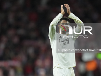 Jude Bellingham central midfield of Real Madrid and England during the LaLiga match between Atletico de Madrid and Real Madrid CF  at Estadi...