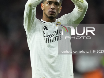 Jude Bellingham central midfield of Real Madrid and England during the LaLiga match between Atletico de Madrid and Real Madrid CF  at Estadi...