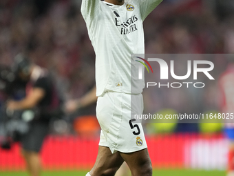 Jude Bellingham central midfield of Real Madrid and England during the LaLiga match between Atletico de Madrid and Real Madrid CF  at Estadi...