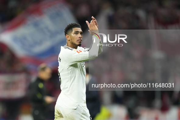 Jude Bellingham central midfield of Real Madrid and England during the LaLiga match between Atletico de Madrid and Real Madrid CF  at Estadi...