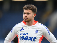 Neco Williams of Nottingham Forest plays during the Premier League match between Chelsea and Nottingham Forest at Stamford Bridge in London,...