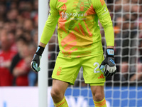 Matz Sels is the Nottingham Forest goalkeeper during the Premier League match between Chelsea and Nottingham Forest at Stamford Bridge in Lo...